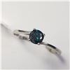 Image 2 : BLUE DIAMOND (0.38CT) RING SIZE 6.25