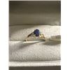 Image 1 : 10K SAPPHIRE (1CT) &DIAMOND (.02CT) RING SIZE 7.5