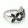 Image 2 : SILVER GARNET(2.7CT) RING SIZE 6.5