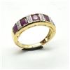 Image 2 : GOLD PLATED SILVER RUBY WHITE TOPAZ(1.8CT) RING SIZE 7