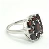 Image 2 : SILVER GARNET(4.5CT) RING SIZE 7