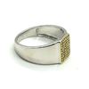 Image 2 : SILVER DIAMOND(0.25CT) RING SIZE 7