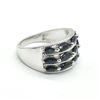 Image 2 : SILVER BLUE SAPPHIRE(1.95CT) RING SIZE 7