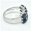 Image 2 : SILVER BLUE SAPPHIRE(1.8CT) RING SIZE 7