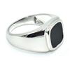Image 2 : SILVER BLACK ONYX(3.6CT) RING SIZE 9.25