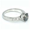 Image 2 : SILVER GREY MOISSANITE(1.15CT) RING SIZE 7