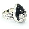 Image 2 : SILVER BLACK ONYX(11.7CT) RING SIZE 7