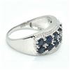 Image 2 : SILVER BLUE SAPPHIRE(2.25CT) RING SIZE 7