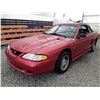 Image 3 : H5 --  1998 FORD MUSTANG CONVERTIBLE, Red, 166983 KM's