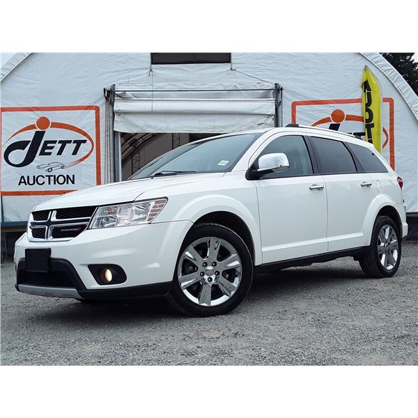 C6D --  2014 DODGE JOURNEY RT AWD, White, 163097 KM