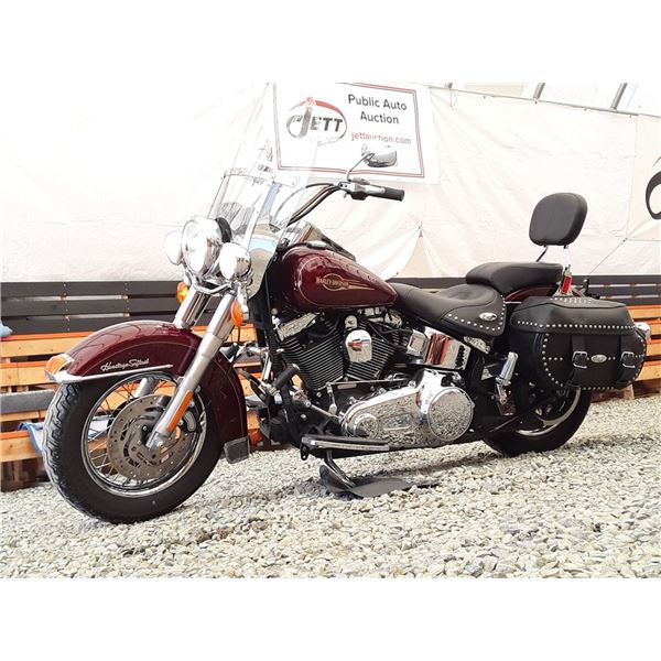 0C --  2008 HARLEY DAVIDSON FLSTC SOFT TAIL  CLASSIC, RED, 48,000 KMS