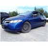 Image 1 : C6 --  2007 HONDA CIVIC DX, Blue, 135265 KM