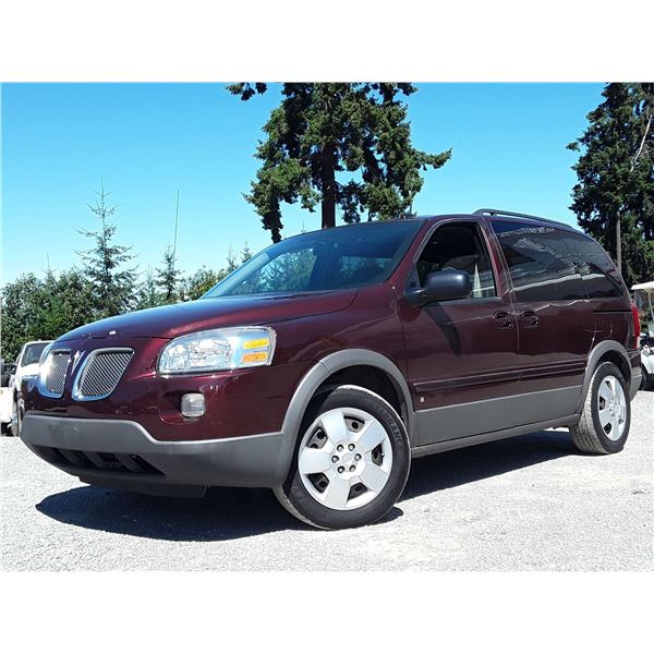 D5 --  2008 PONTIAC MONTANA SV6, Red, 142569 KM