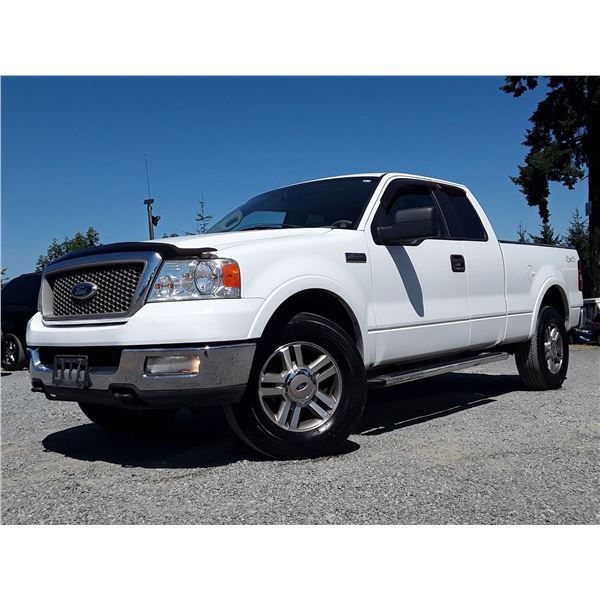 F4 --  2005 FORD F150 EXT CAB 4X4, White, 219895 KM