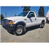 Image 1 : A6 --  2001 FORD F350 SRW SUPERDUTY 4X4, White, 331403 KM  "NO RESERVE"