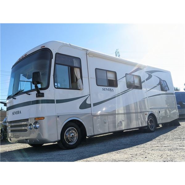 0C --  2006 FORD F550 SIMBA MOTORHOME, White, 40313 MILES