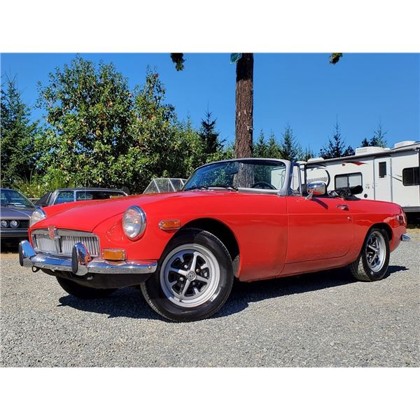 0F --  1974 MG MGB CONVERTIBLE, Red, 5680 MILES TMU KM