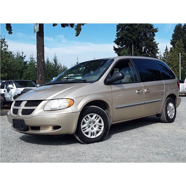 A3 --  2001 DODGE CARAVAN SPORT, Gold, 219971 KM  "NO RESERVE"