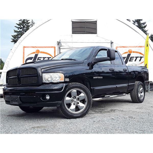 G2 --  2004 DODGE RAM 1500 EXT CAB 4X4, Black, 56635  tmu KM