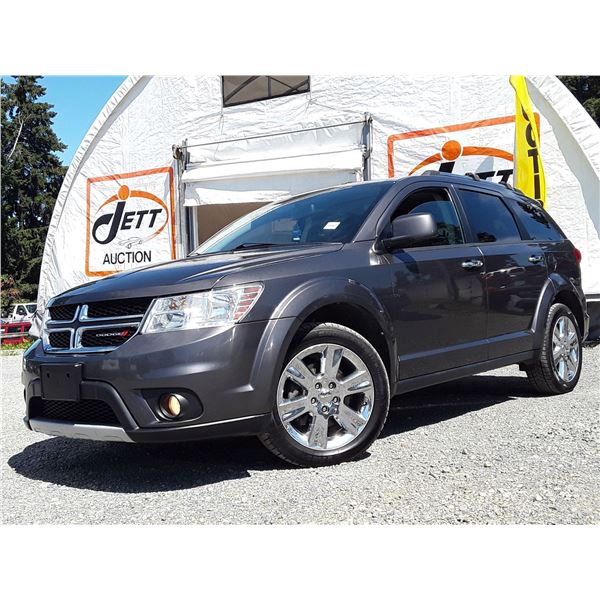 H4 --  2015 DODGE JOURNEY RT AWD, Black, 215029 KM's