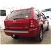 Image 14 : I1 --  2005 JEEP GRAND CHEROKEE LTD 4X4 , Red, 275481 KM's