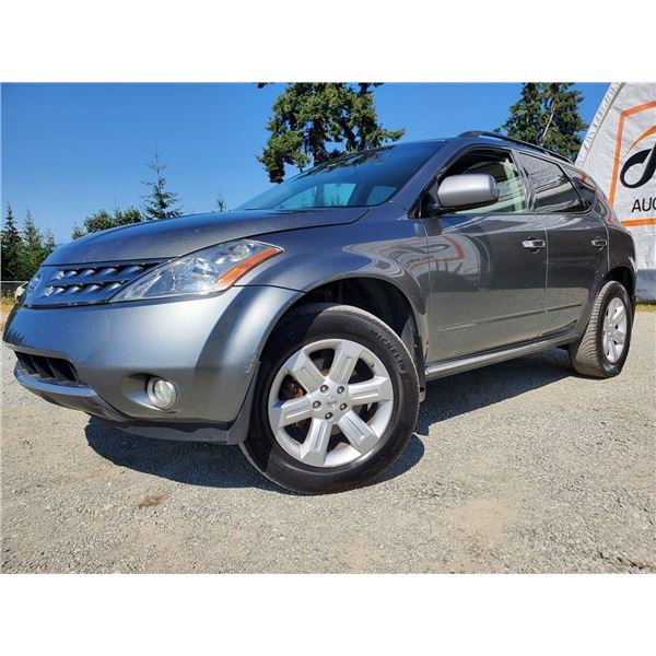 F1 --  2007 NISSAN MURANO SL AWD, Grey, 216980 KM