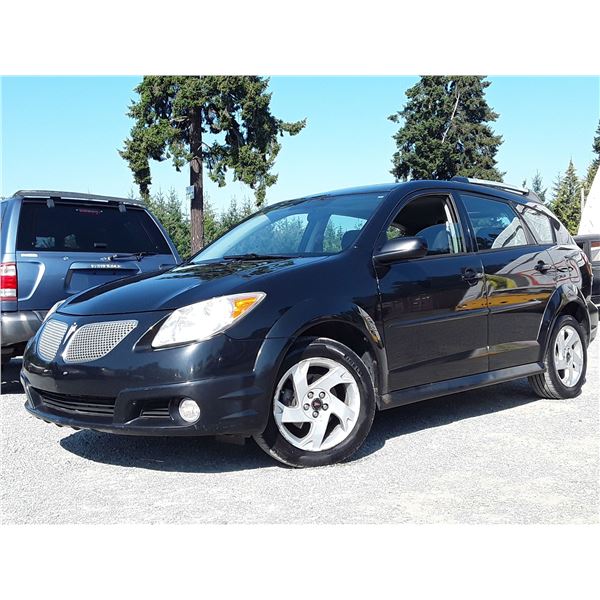 G4 --  2007 PONTIAC VIBE, Black, 149271 KM