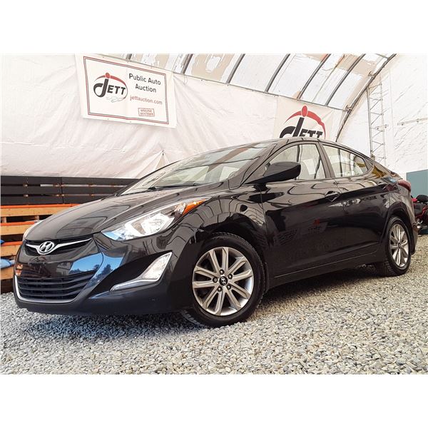 E1 --  2016 HYUNDAI ELANTRA SE, Black, 212831 KM