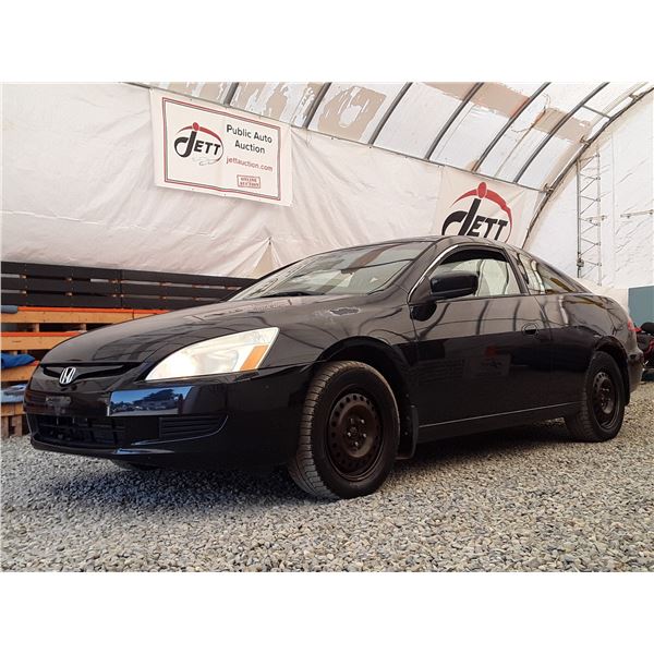 A12C --  2004 HONDA ACCORD EX , Black, 161822 KM