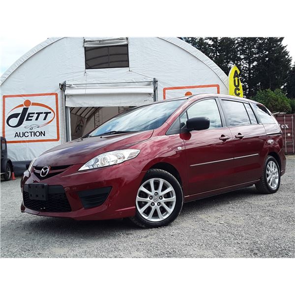 J4 --  2008 MAZDA 5 , Red, 259365 KM