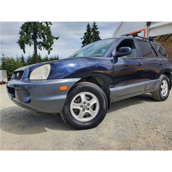 K2 --  2004 HYUNDAI SANTA FE AWD, Blue, 229323 KM