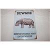 Image 2 : Beware Hippopotamus Sign