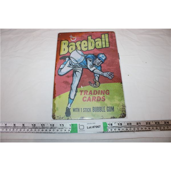 Baseball Trading cards Sign