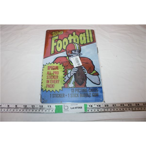 Topps Football Sign