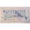 Image 3 : Five Dollar Bill Canadian #14230