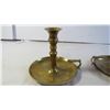 Image 2 : (2) Brass candle holders