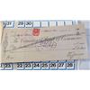 Image 3 : Canadian bank of Canada cancelled cheques 1915,1918,1920,1921, and other assorted gifts