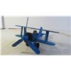 Image 2 : Blue wooden plane toy