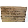 Image 2 : Saskatchewan Co-operative creamery association wooden crate