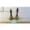 Image 1 : (2) Brass school bells