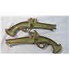 Image 3 : Brass flintlock pistol hanging wall art