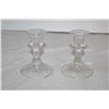 Image 3 : Glass Candle Holders (2)