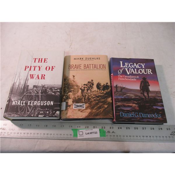 (3) WW1 Hardcover books