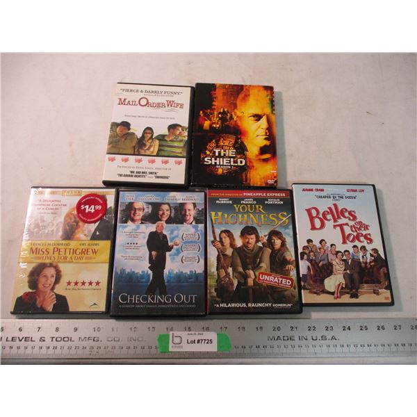 (6) DVDs - Comedies, etc