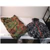 Image 1 : Camo top loader army duffle bag and youth camo rain jacket