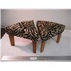 Image 1 : 2X THE BID - footstools animal print