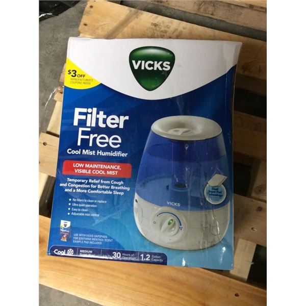 Vicks filter free cool mist humidifier