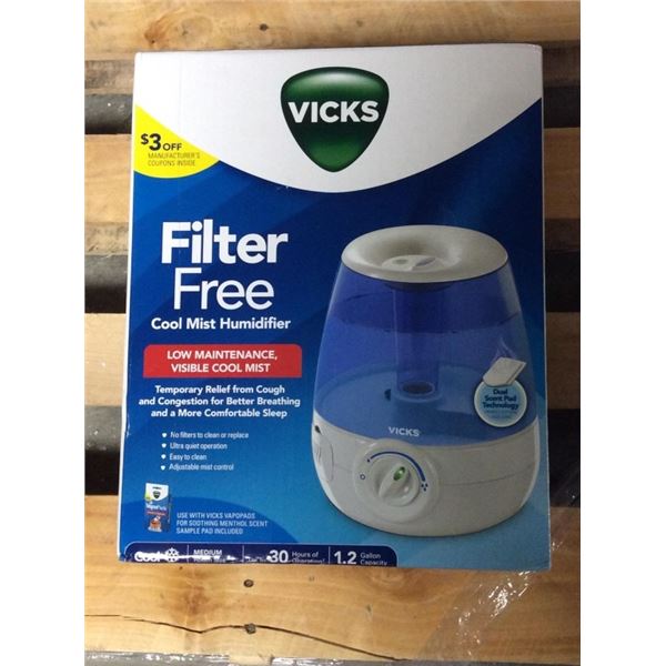 Vicks filter free cool mist humidifier
