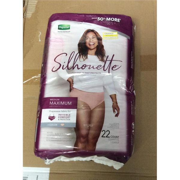 Silhouette underwear that protects size medium 22 count