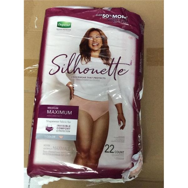Silhouette underwear that protects size medium 22 count